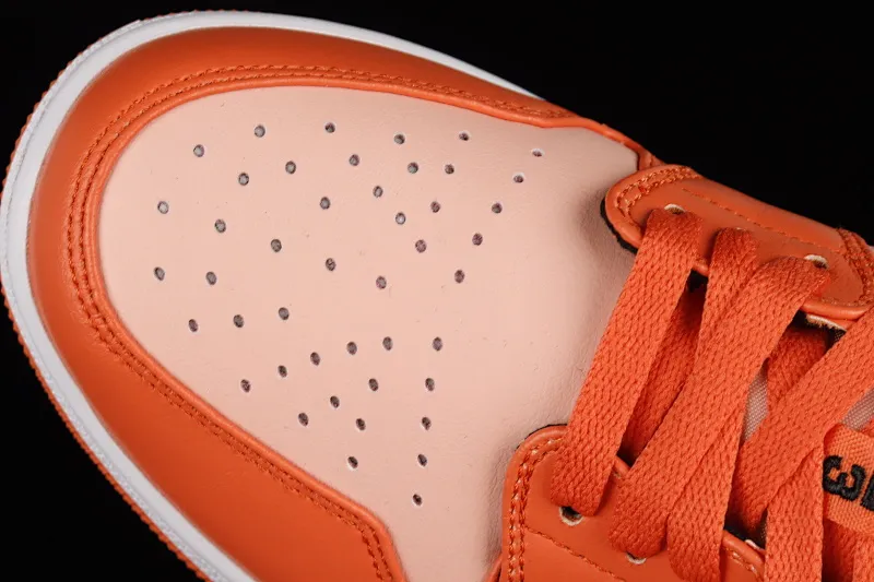 All categories Air Jordan Jordan series basketball shoes Air Jordan 1 Low Air Jordan 1 Low AJ1 Joe 1 white black orange low-top casual sneakers DM3379-600